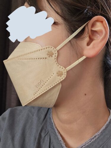 クチラクマスクつけた横からの画像